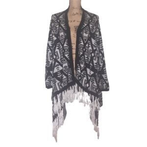 Questions? Open Front Aztec Cardigan